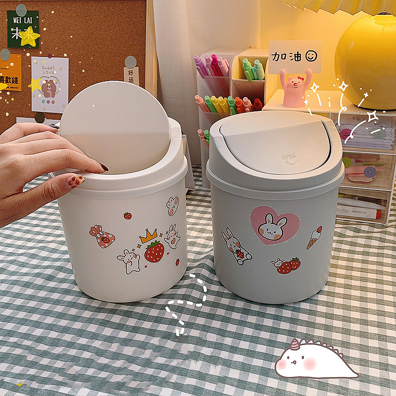 Cute Girly Heart Mini Rubbish Bin
