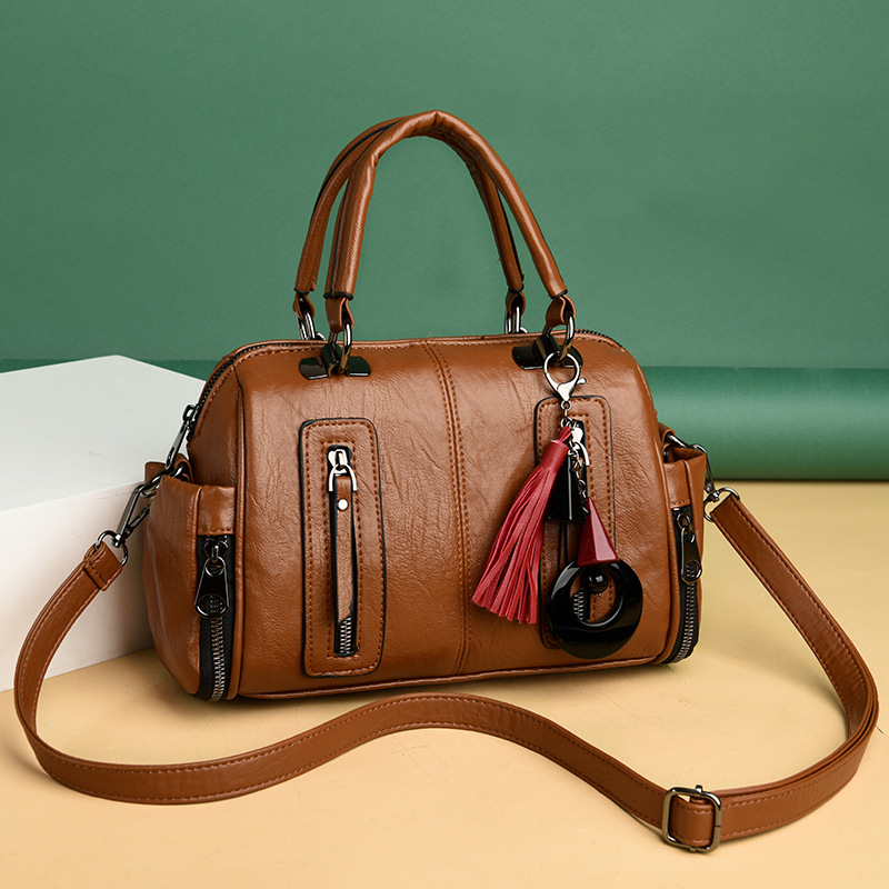 New Style Ladies Single Shoulder Bag Fashion Retro Boston Female Bag