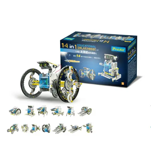 Solar Energy Deformation Robot Puzzle Toy Assembled for Children