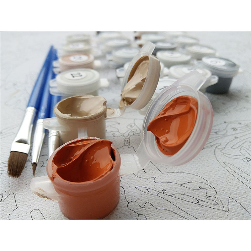 DIY Digital Oil Painting Hand-painted Large European Coloring Landscape