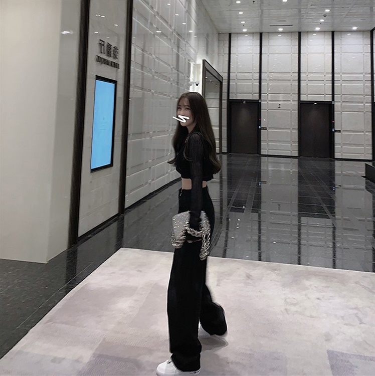 High Waist Loose Slim Wide Leg Pants