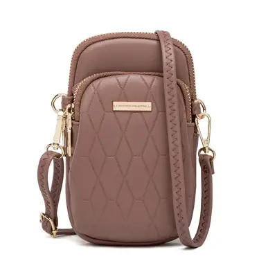 Korean Version Of Pu Checkered One-Shoulder Diagonal Bag