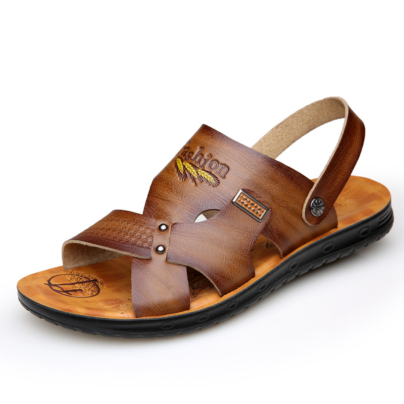  Summer New Trend Casual Beach Shoes Men's Non-Slip Dual-Use Slippers