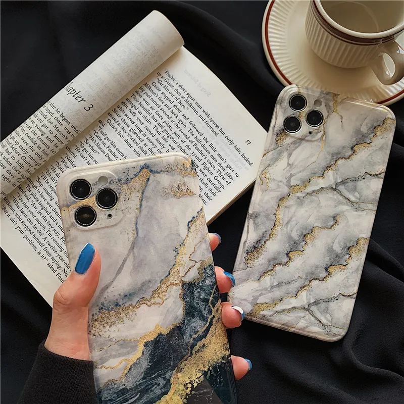 Compatible with Apple, Glitter Marble Apple Phone