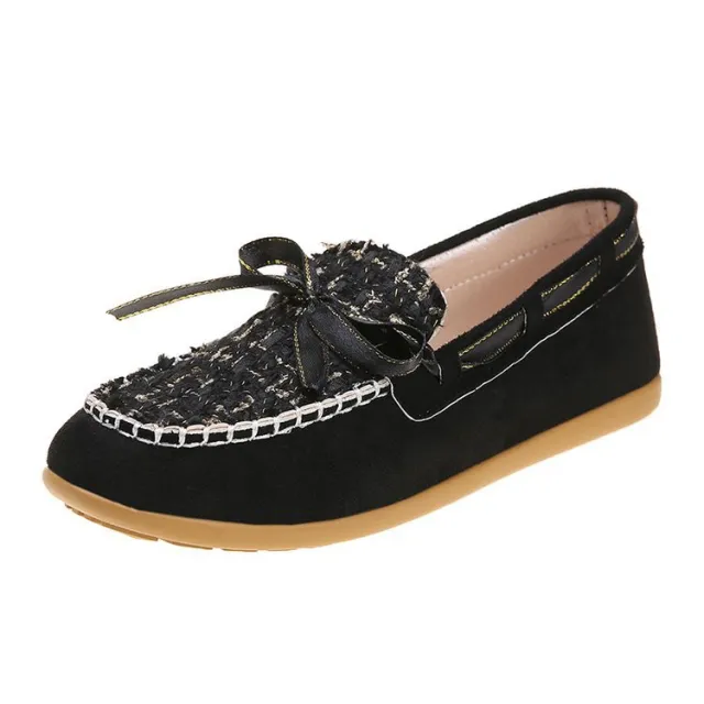 Soft Sole Lazy One Foot Shallow Peas Shoes Black - Shop at LoveMi