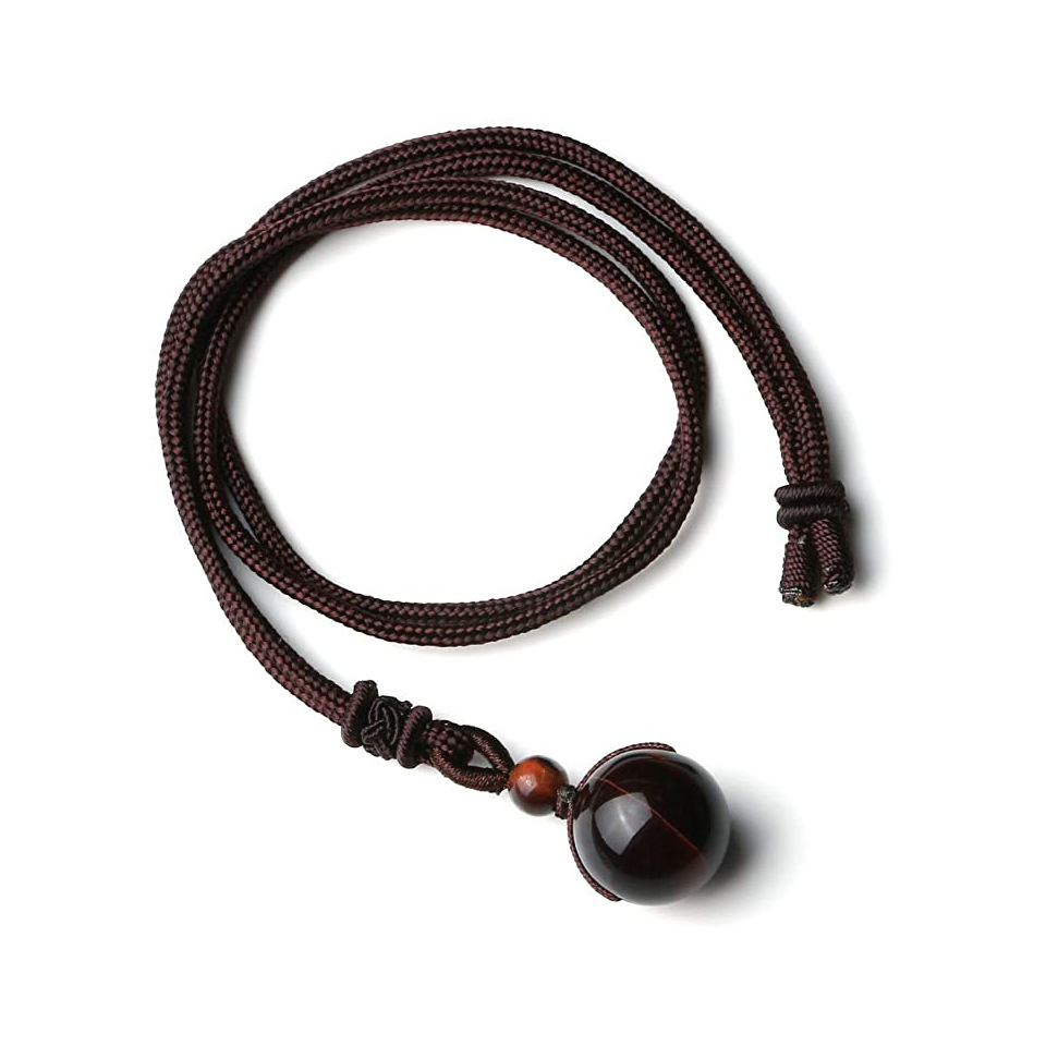 Hand-Woven Natural Stone Crystal Bead Necklace