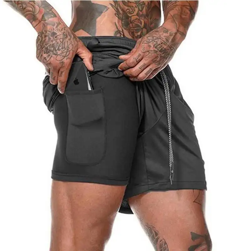 Running Shorts Men 2 In 1 Double-deck