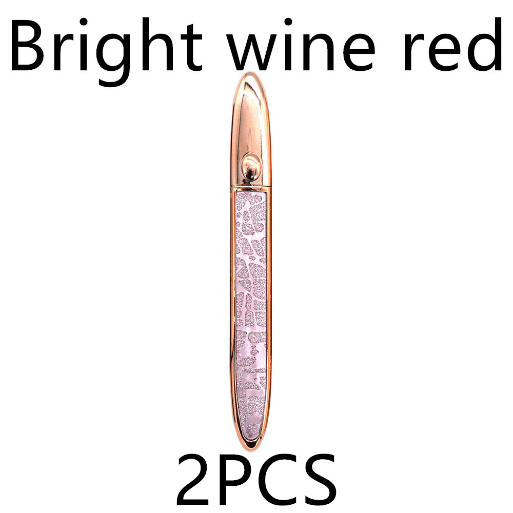 Diamond Magic Self Adhesive Liquid Eyeliner 2Pcs Bright Wine Red B - Shop at LoveMi