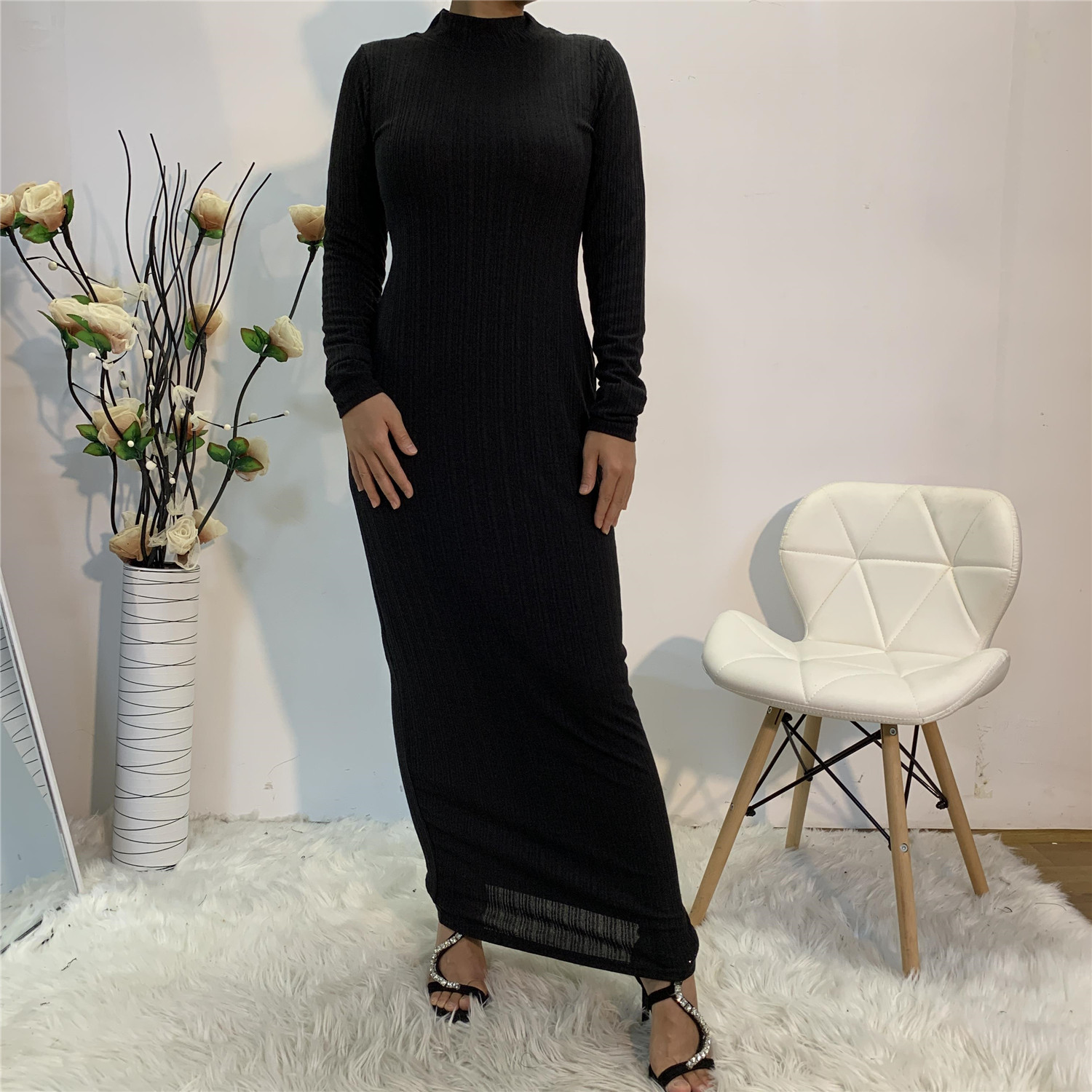 Autumn European And American Fashion Foreign Trade Base Stretch Shirt