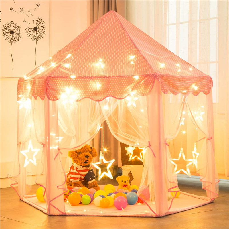 Children's Hexagonal Princess Castle Tent 5