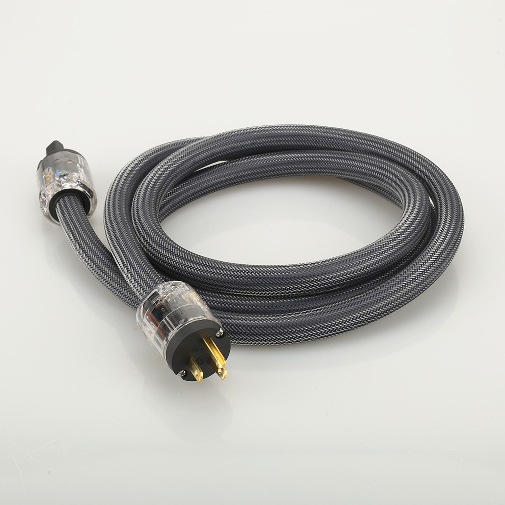 Hifi Audio Power Cord Pure Copper European Standard Power Cord Fever Grade Audio Amplifier Tube American American Standard Power Cord