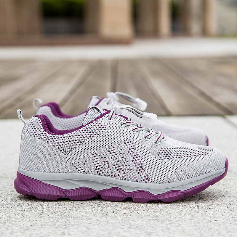 Non-Slip Casual Walking Shoes For The Elderly, Flat-Soled Comfortable And Breathable Travel Shoes