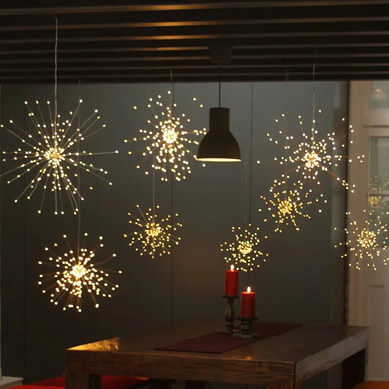 New Solar Firework Light Led Explosion Room Starry Decoration