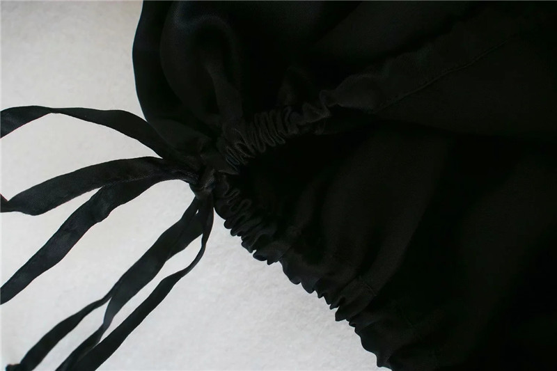 Design Niche Pleated Silk Satin Drape Shirt