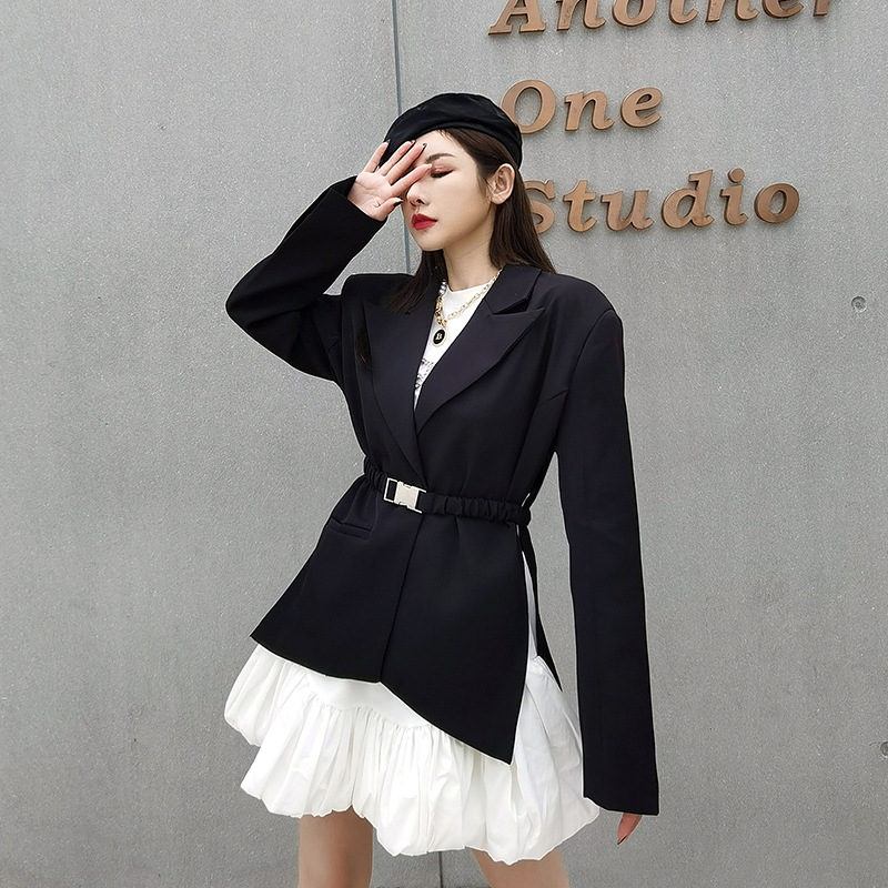 Personalized Fashion Women's Side Slit Blazer