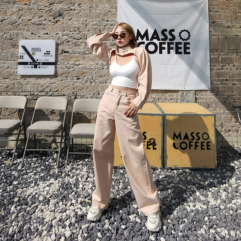 Personalized Hollow Ultra-short Hollow Jacket Women Casual Jeans