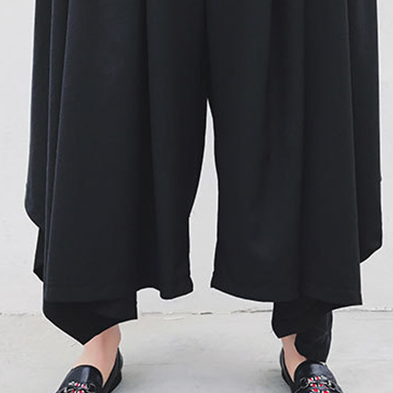 Fashion Personality Men's Casual Bucket Trousers Culottes