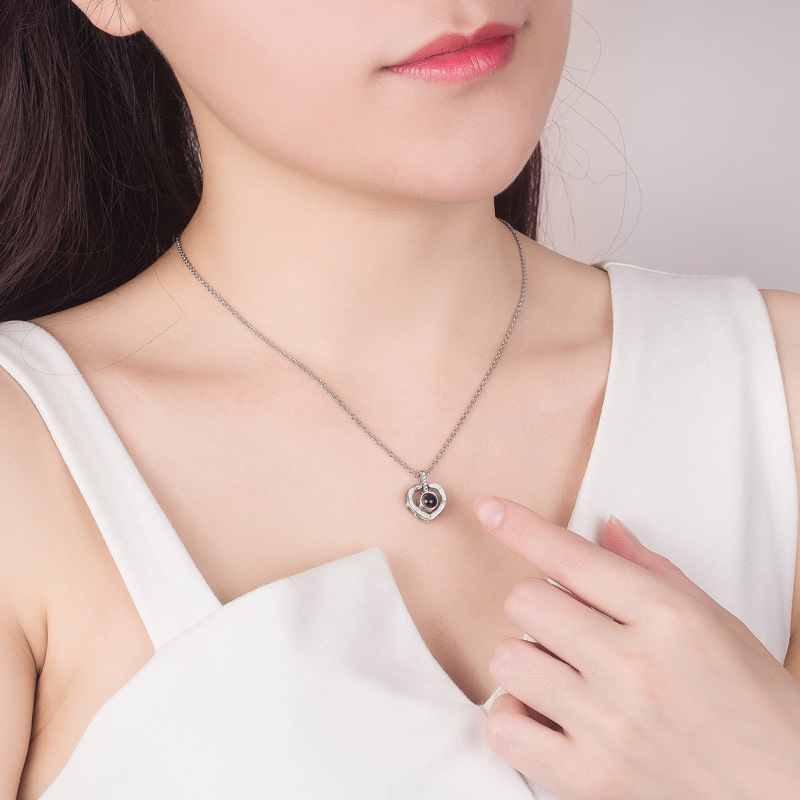 100 Languages I Love You Pendant Necklace