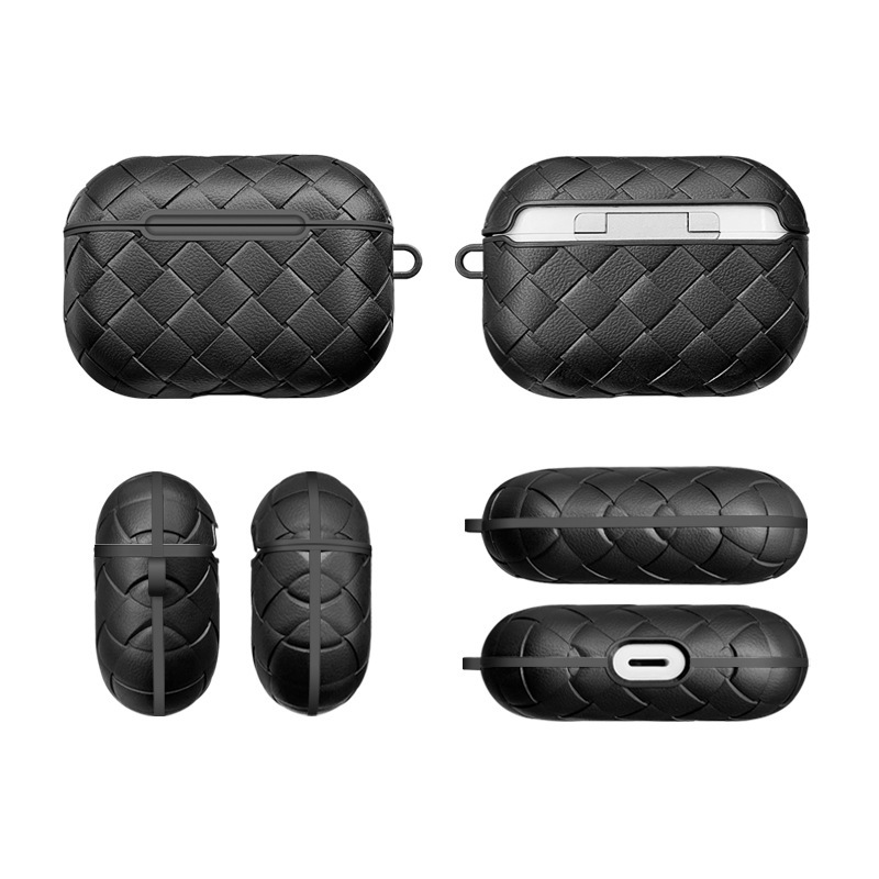 Compatible with Apple , TPU Woven Pattern Apple 3rd Generation Earphone Protective Sleeve Soft Cover - Image 2