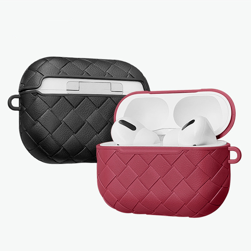 Compatible with Apple , TPU Woven Pattern Apple 3rd Generation Earphone Protective Sleeve Soft Cover