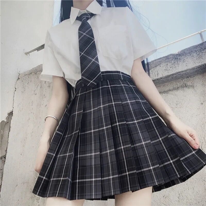 Title 8, Short High Waist Suit Tie Knot Japanese Uniform...