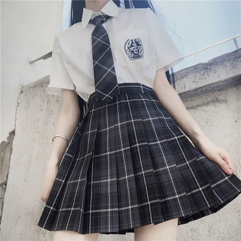 Title 6, Short High Waist Suit Tie Knot Japanese Uniform...