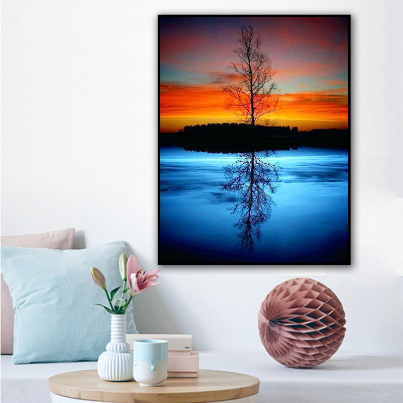 Title 3, Diamond Painting, Reflection, Tree Decoration, ...