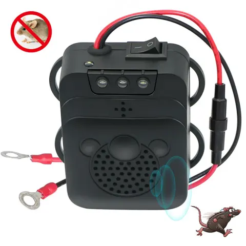 Rodent Repellent Animal Ultrasonic Rat Flashlight Deterrent-Trap 12V