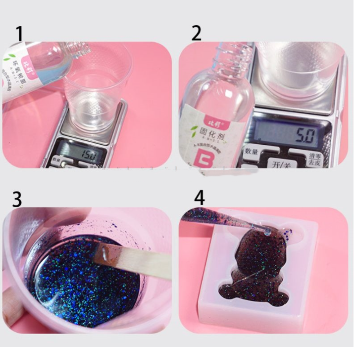 Clear Resin Epoxy High Adhesive AB Crystal Glue Re