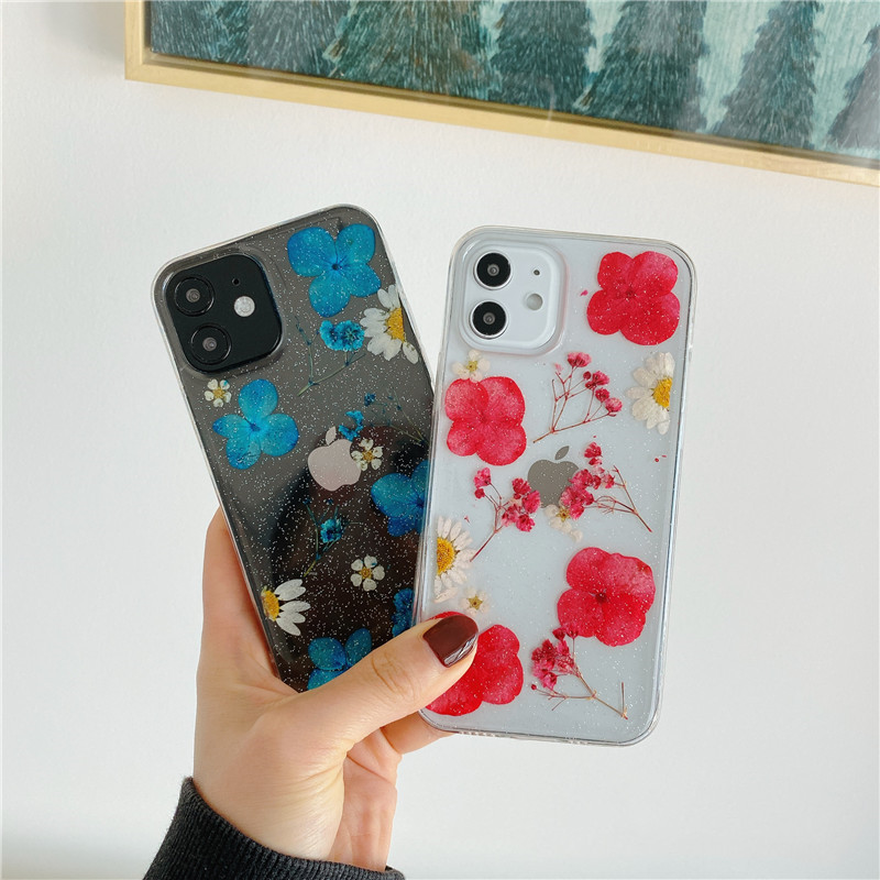 Funda iPhone flor eterna Hanfeng silicona suave