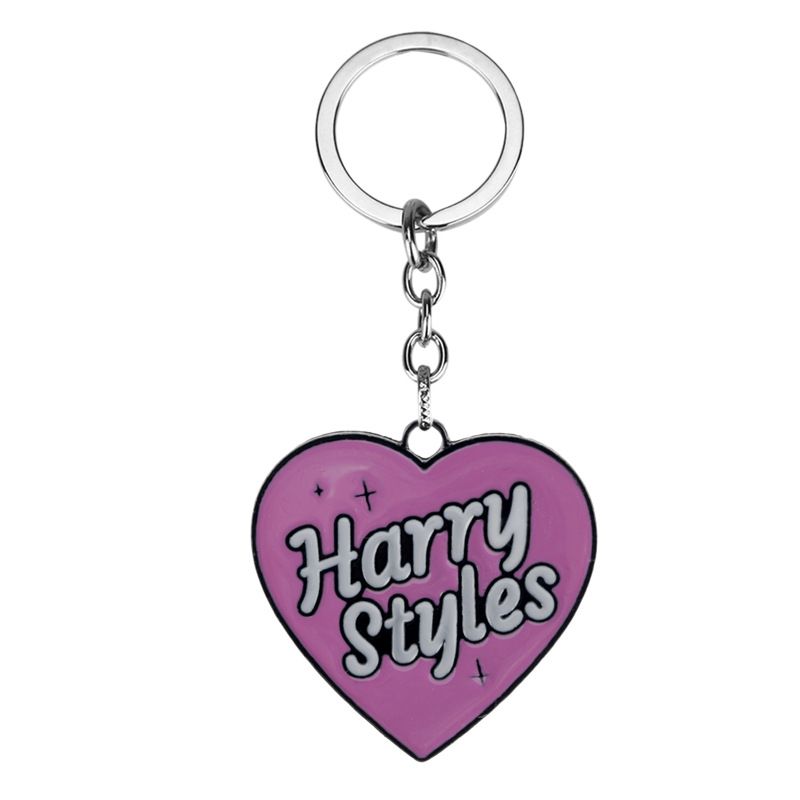 Heart Shaped English Alphabet Keychain Necklace