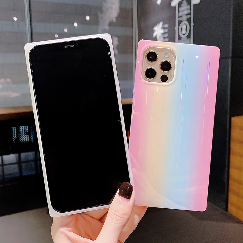 Compatible with Apple, Suitable For IPhone12 Gradient Rainbow Mobile Phone Case - Image 2