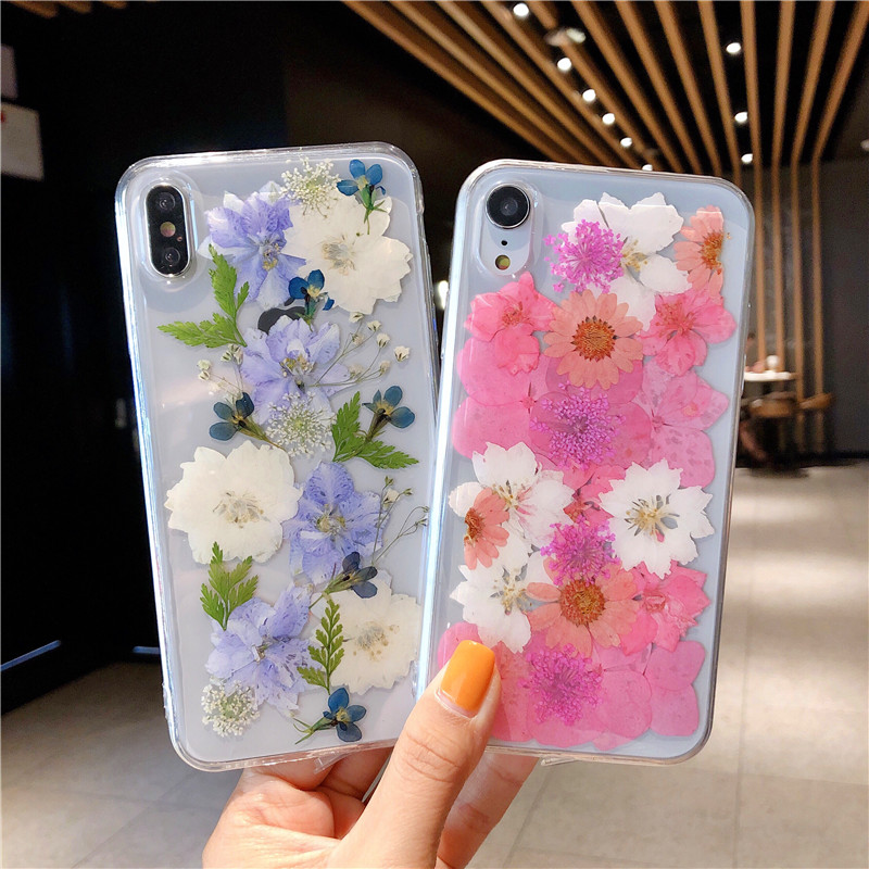 Funda silicona margarita flor seca preservada
