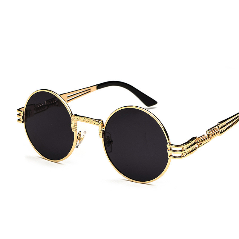 Title 5, Lunettes de soleil Steampunk rondes tendance po...