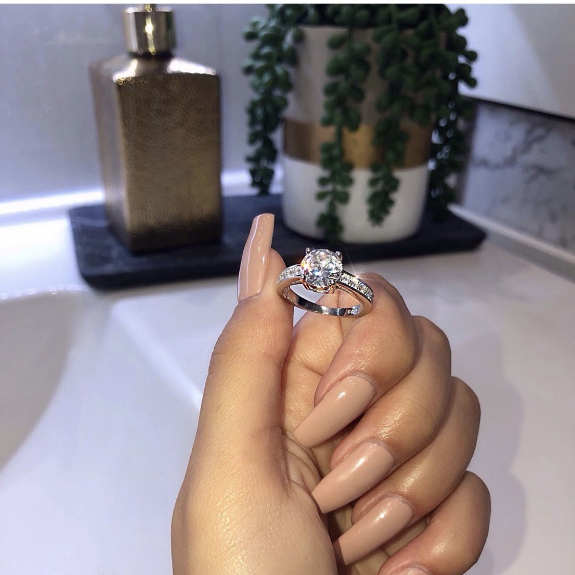 European And American Ladies Jewelry Couple Ring