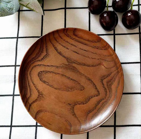 Title 3, Wood Tableware Whole Wood Dish Japanese Hotel D...