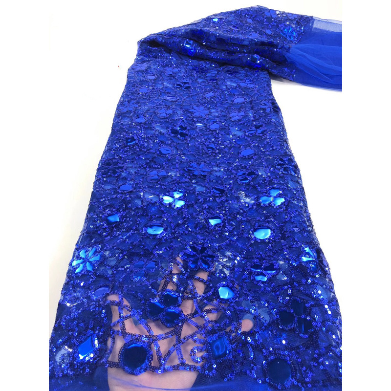 New Style Mesh Lace Fabric Sequin Embroidered Fabric Womens Color Fashion - Image 8