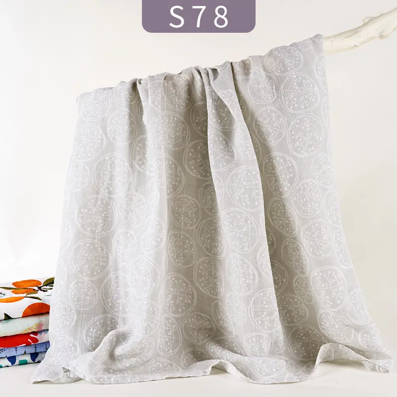 Baby Gauze Towel Going Out And Holding a Blanket