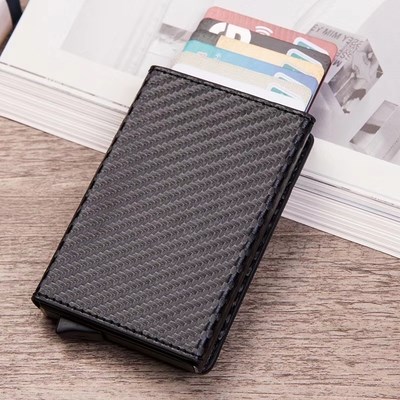 Card bag RFID Security swipe card clip zipper zero wallet