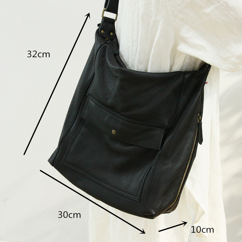 Title 1, New Calfskin Large Capacity Womens Shoulder Ba...