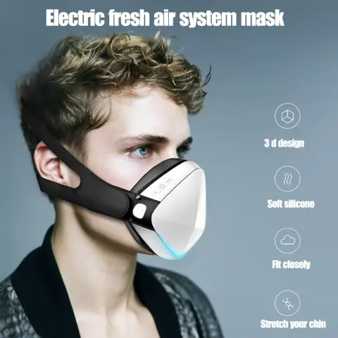 Adult FaceMask Smart Electric Dustproof Face Mask Anti-Fog Air