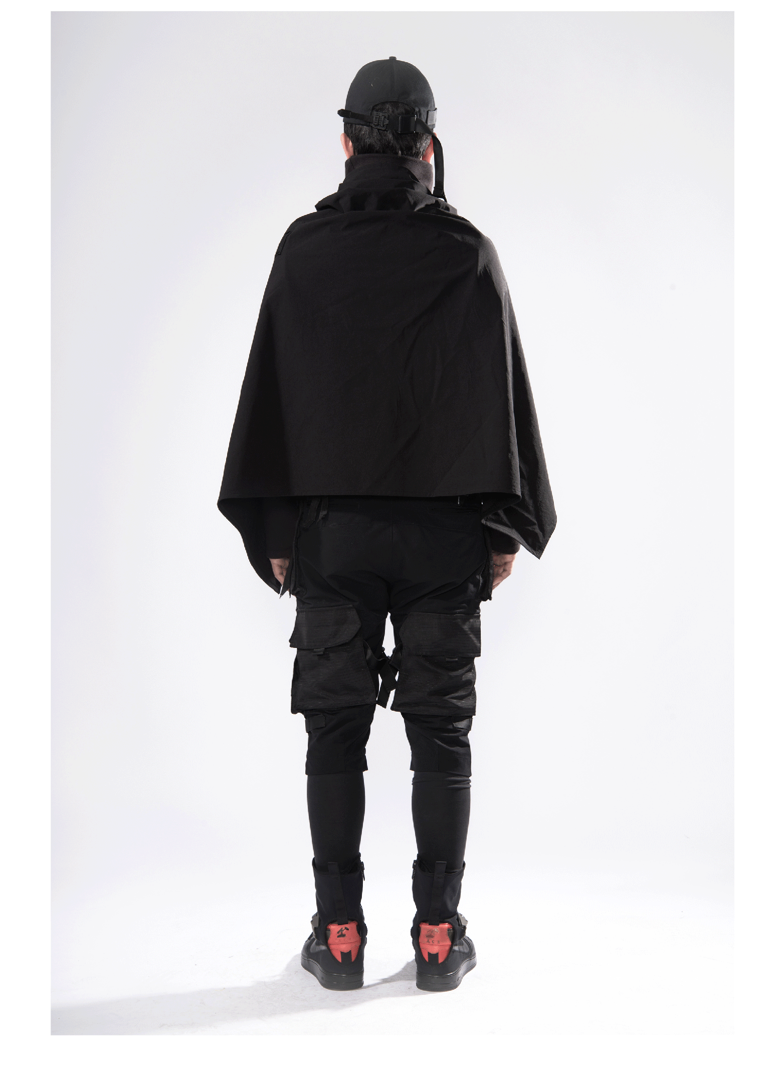 City Function Outdoor Sports Windproof Shawl Loose  Tide Brand Cloak