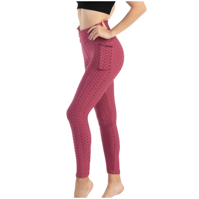 Women's High Stretch Hip lifting Slim fit Sweat absorbent Leggings Bean Paste M - Shop at LoveMi