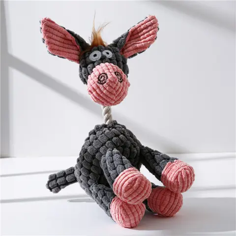 Manufacturer Pet Plush Toy Corn Dog Molar Tooth Donkey