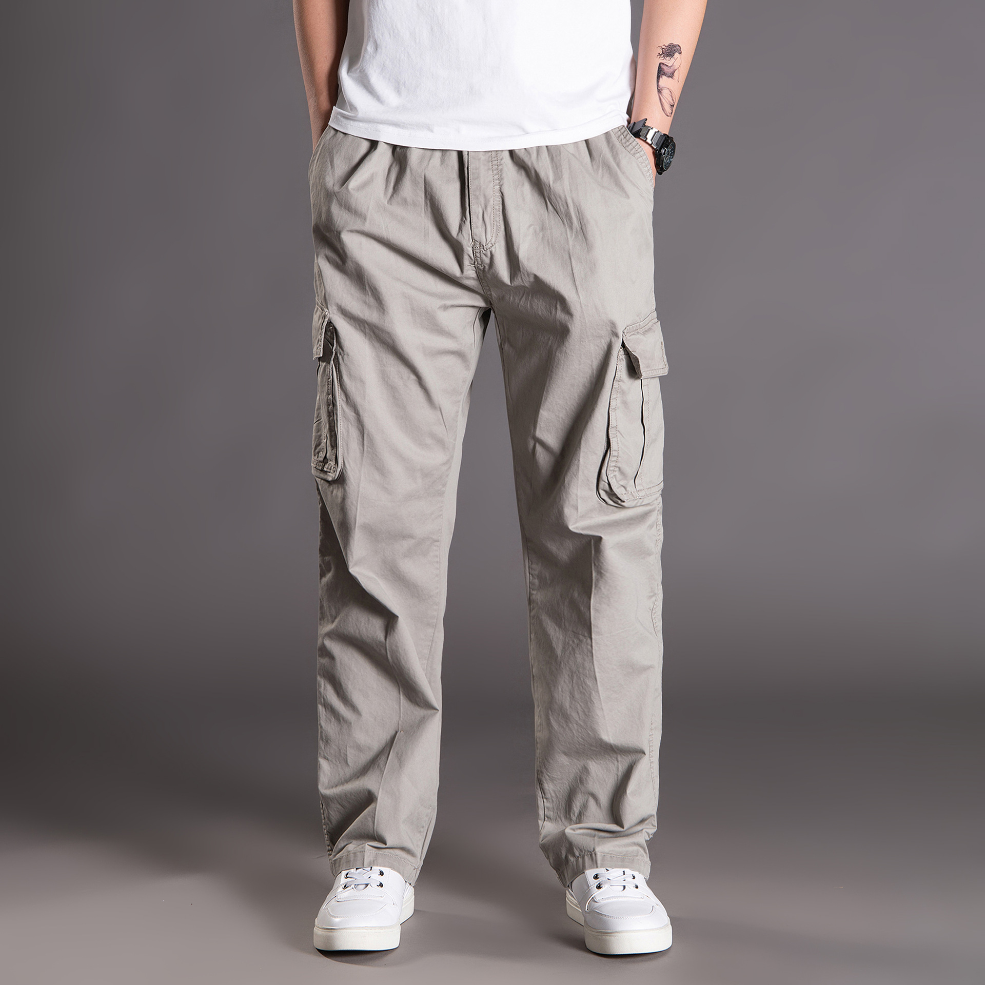 New Men's Spring And Summer Casual Pants Men's Overalls