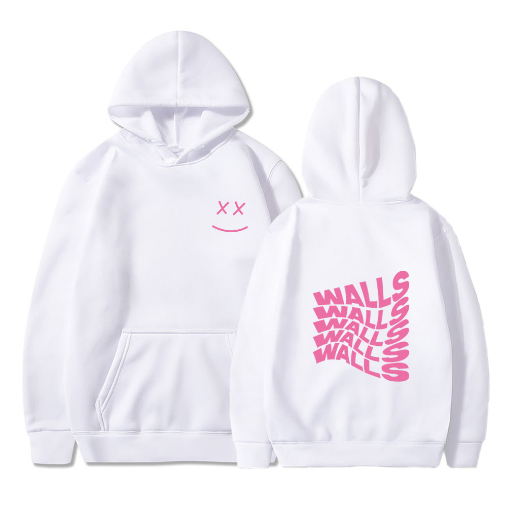 Smiley Print Winter Casual Fashion Men's And Women's Sweater Hoodie
