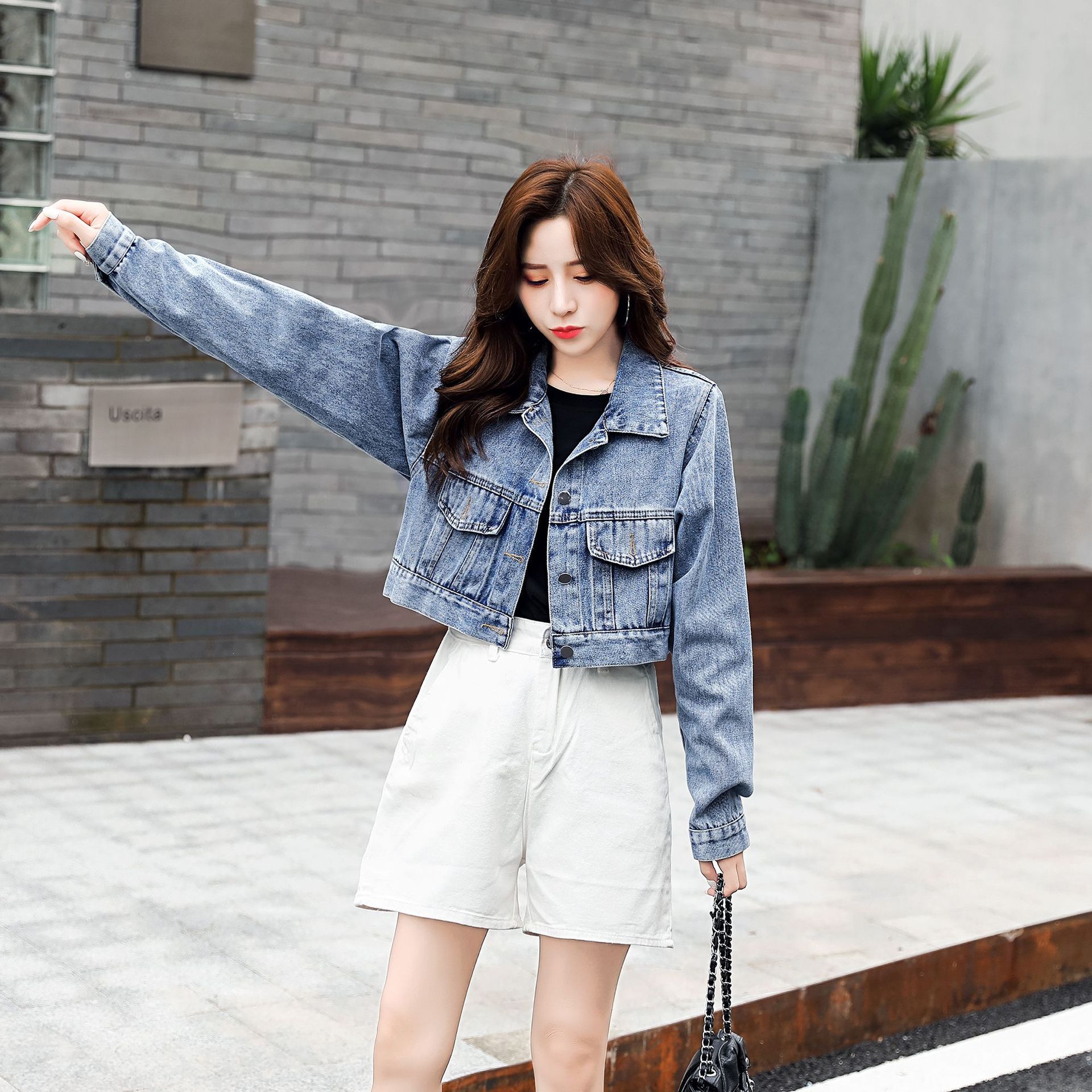 Women's Denim  New Early Autumn Korean Loose Wild Short