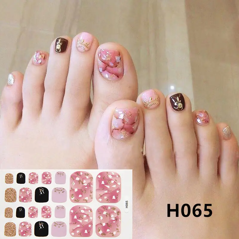 Removable Nail Metal Toe Sticker