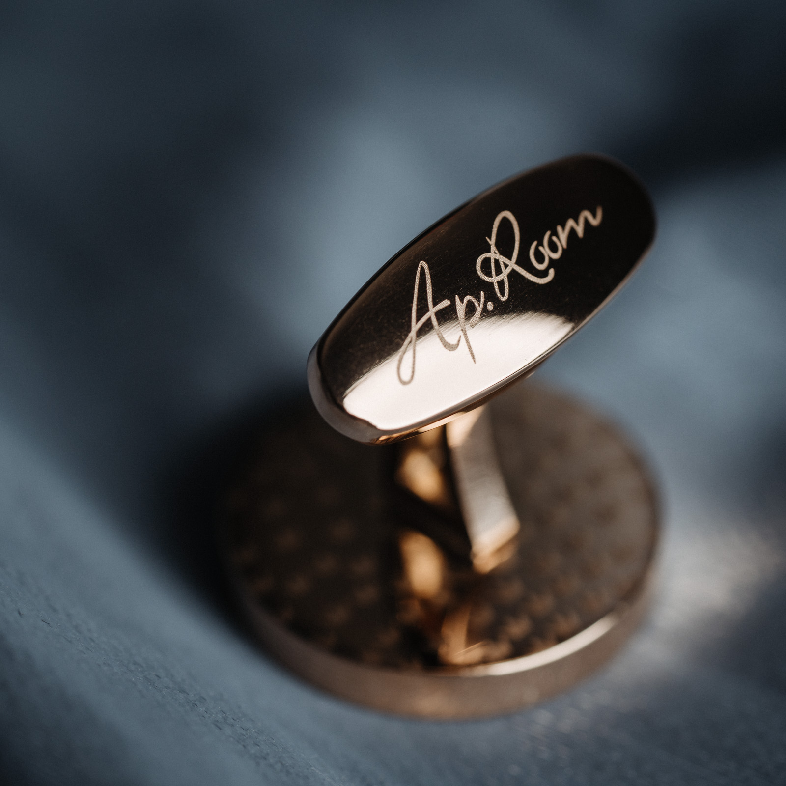 French Rose Gold Cufflinks Men's Business — foto 2