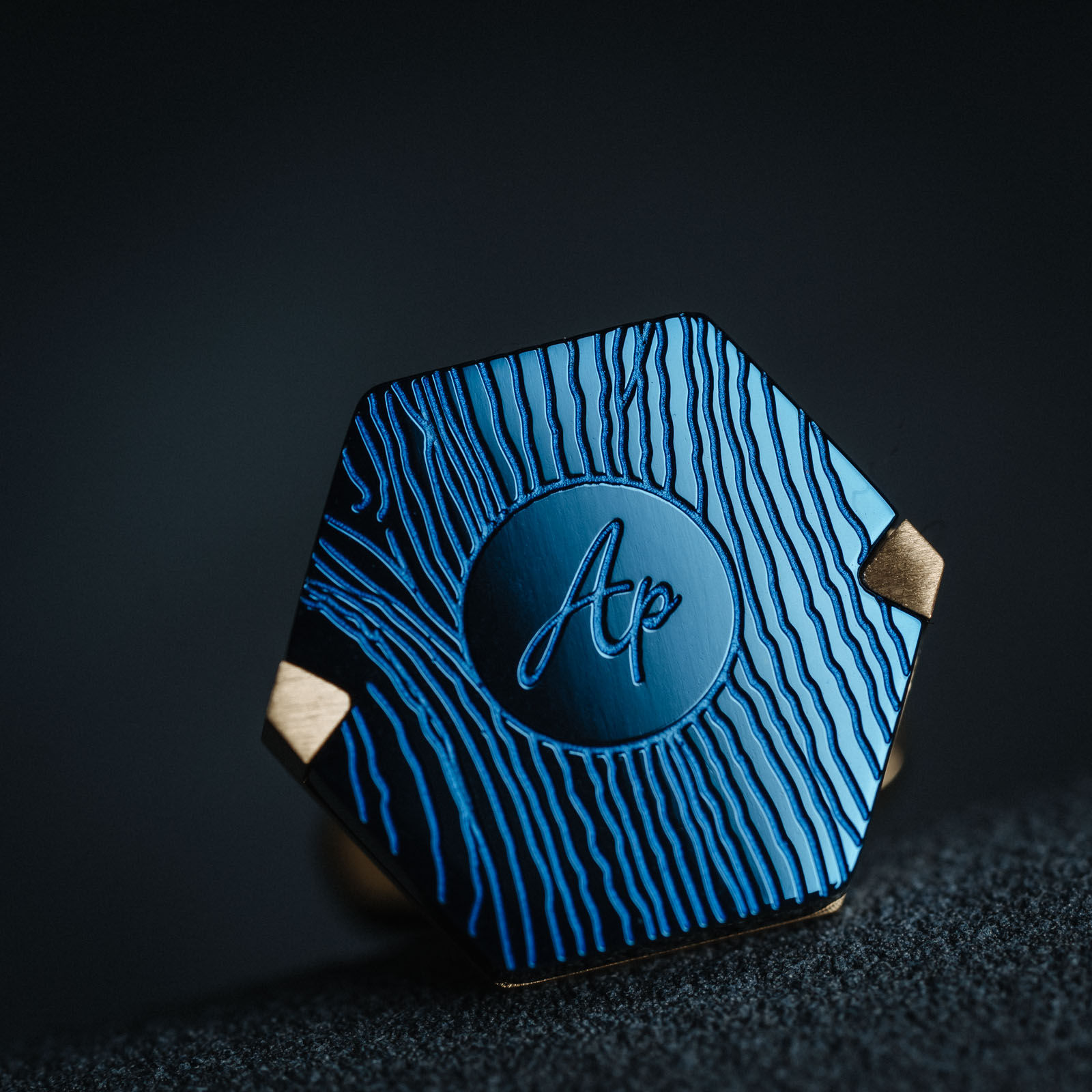 French Blue gold Cufflinks Men's Business Casual — foto 2